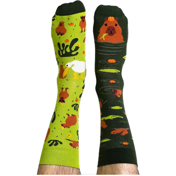 Socks on legs